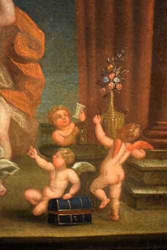 Antiquités - La toilette de Vénus - Ecole bolognaise du XVIIe siècle